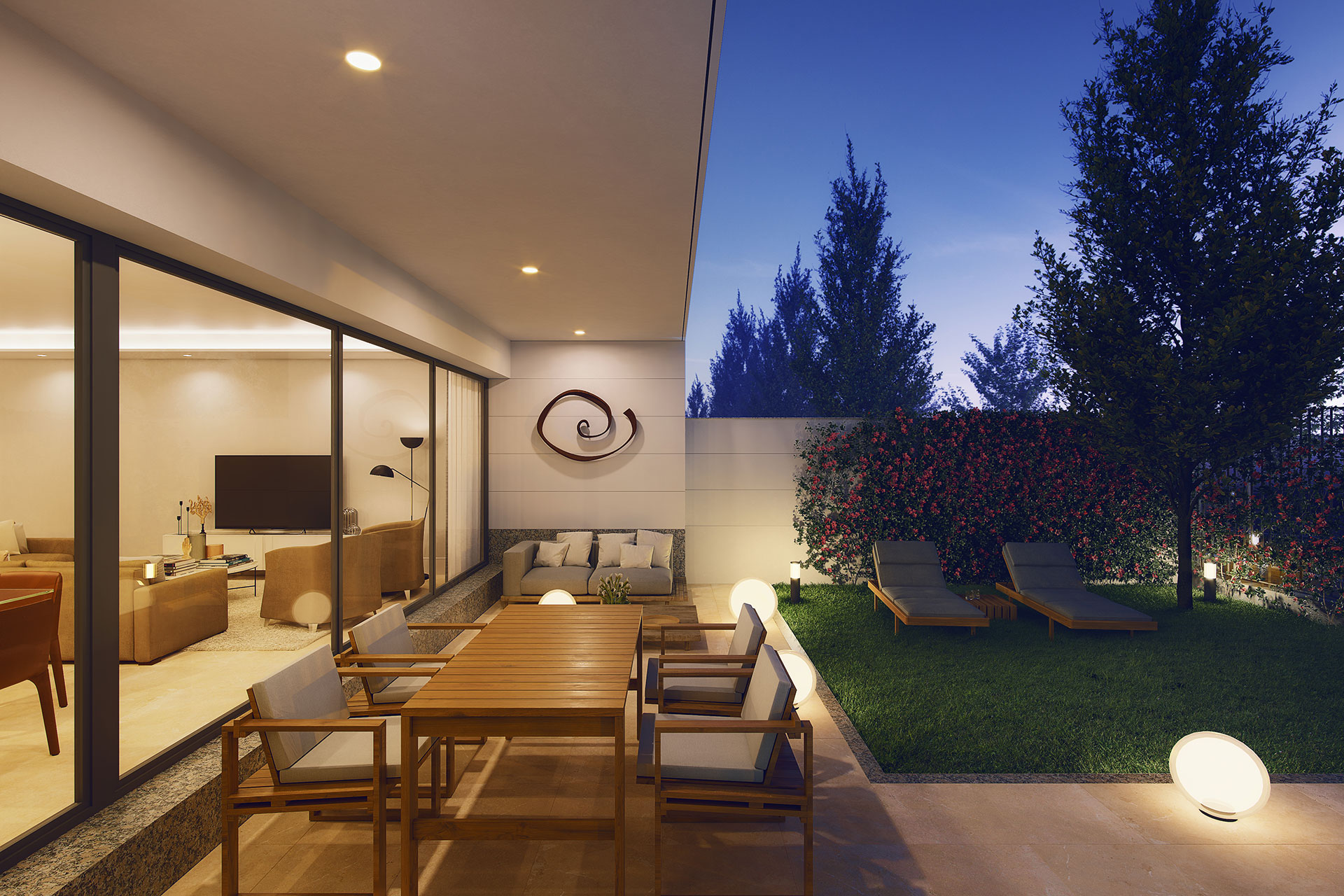 Chalet cuatro dormitorios con piscina y jardín
