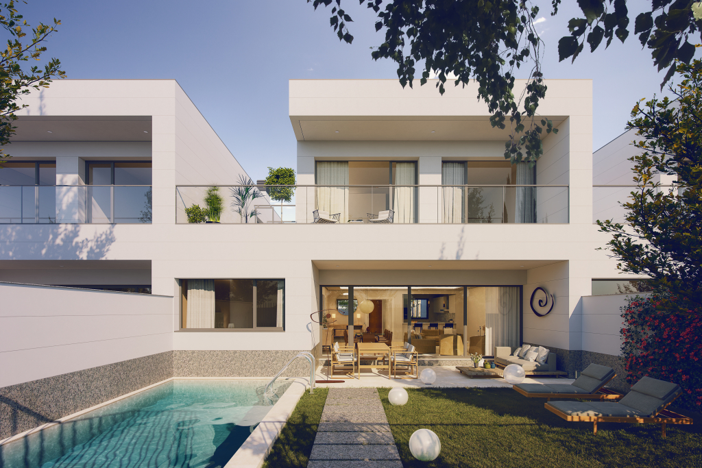 Últimos chalets de obra nueva frente a Vallsur