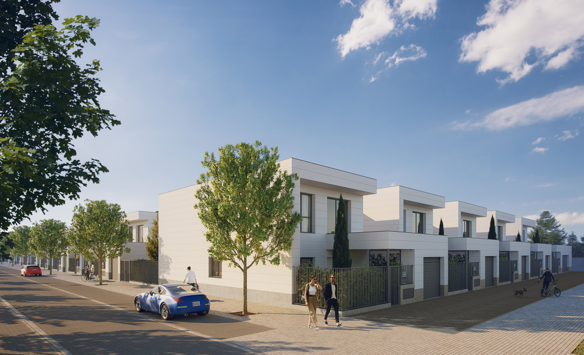 Chalet cuatro dormitorios con piscina y jardín