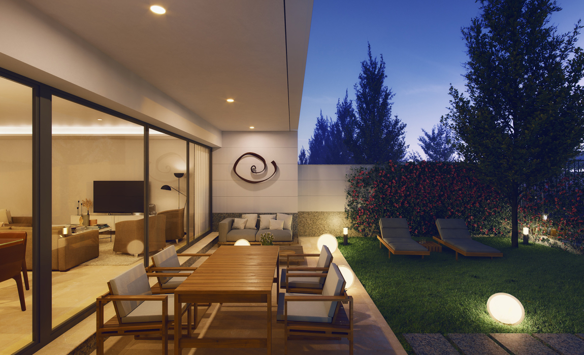 Chalet cuatro dormitorios con piscina y jardín