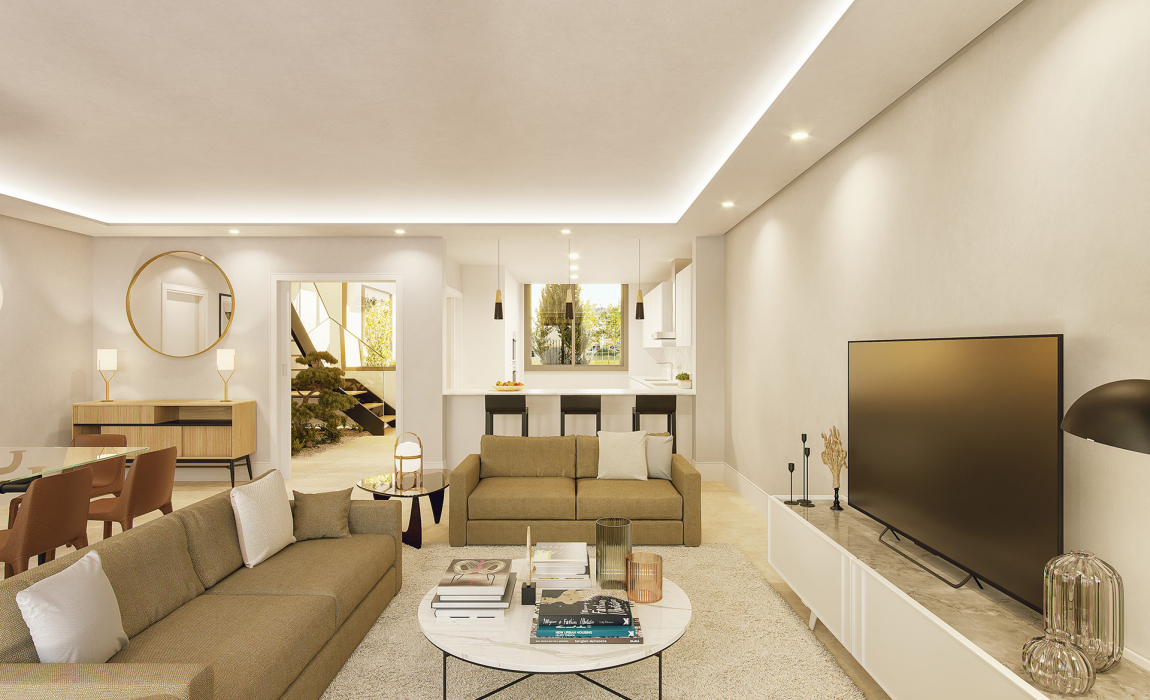 Chalets Obra Nueva Valladolid Valdavia Homes Salón